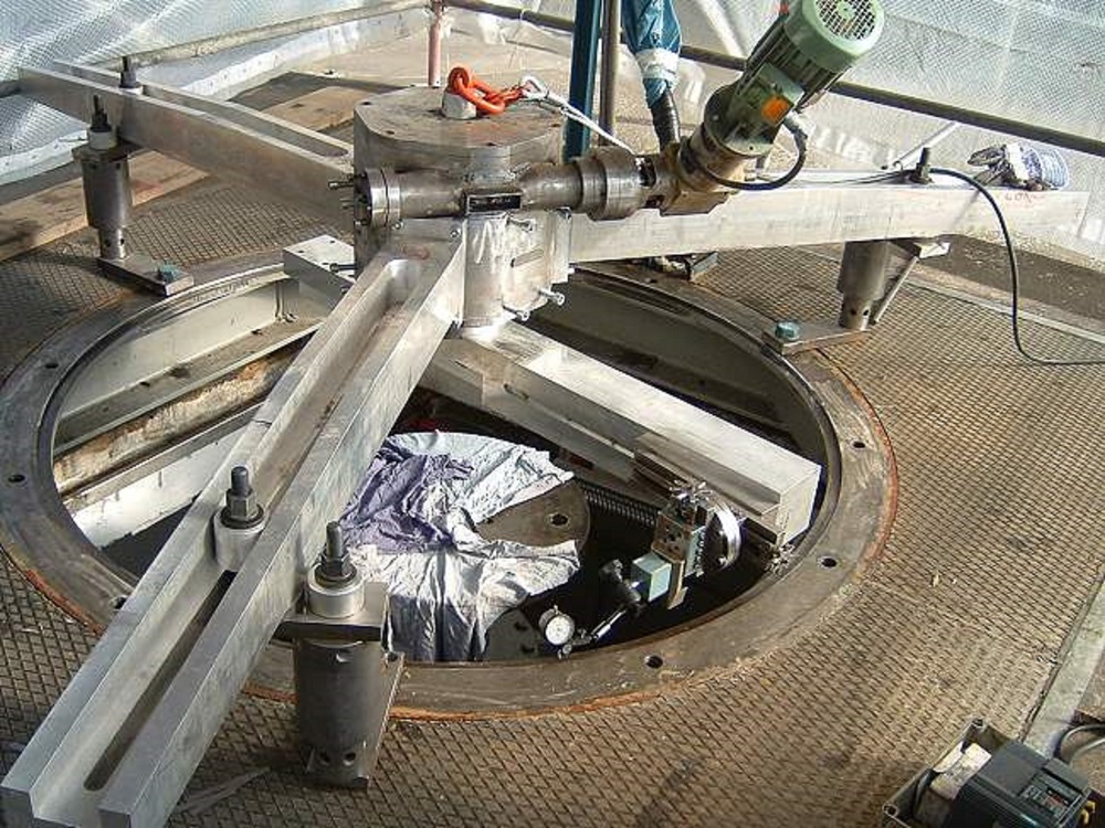 Grosser Durchmesser Plandrehen